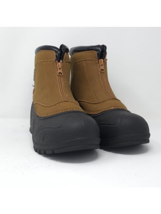 Nautica Tidewater Zip Winter Snow Boots Tan/Black Waterproof 3M Sz 8M main image 6